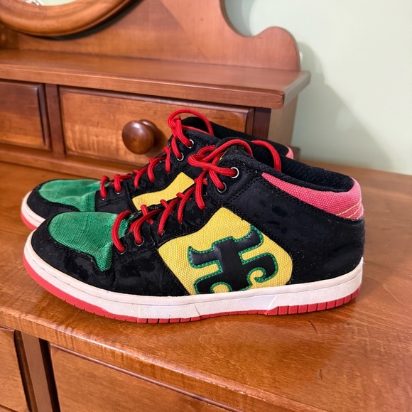 Ipath vintage Men's Grasshopper XT skatebosrd Sneaker, Rasta size 8.5 rare shoes - Picture 2 of 13